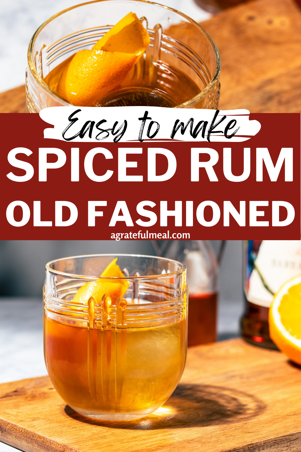 Spiced Bayou Rum Old Fashioned