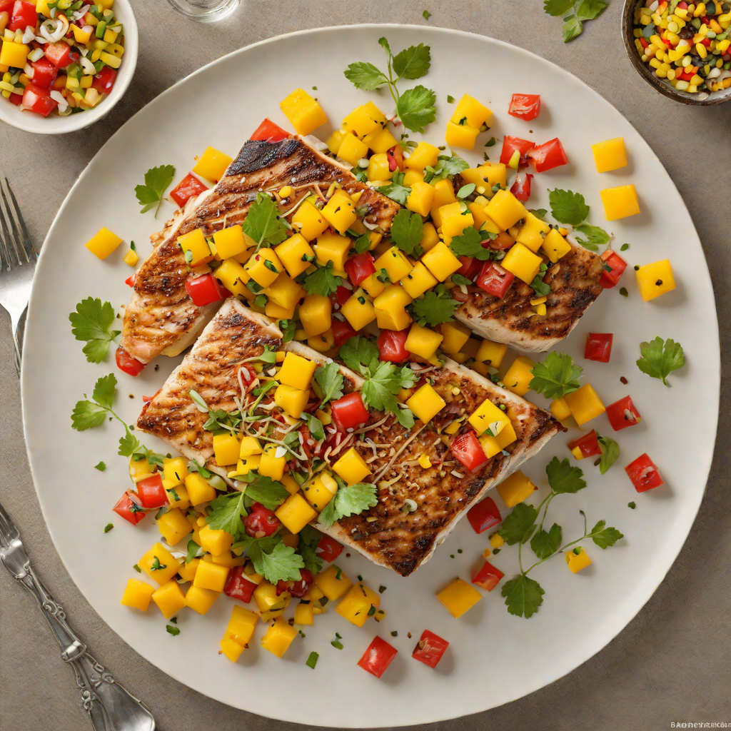 Grilled Coral Reef Barramundi with Mango Salsa