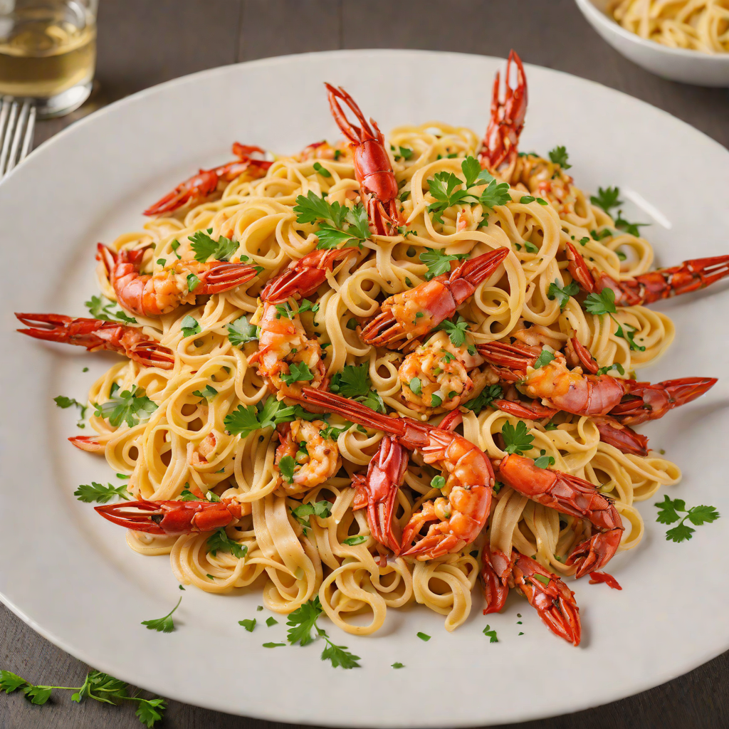 Sautéed Crawfish Fettuccine with Cajun Cream Sauce