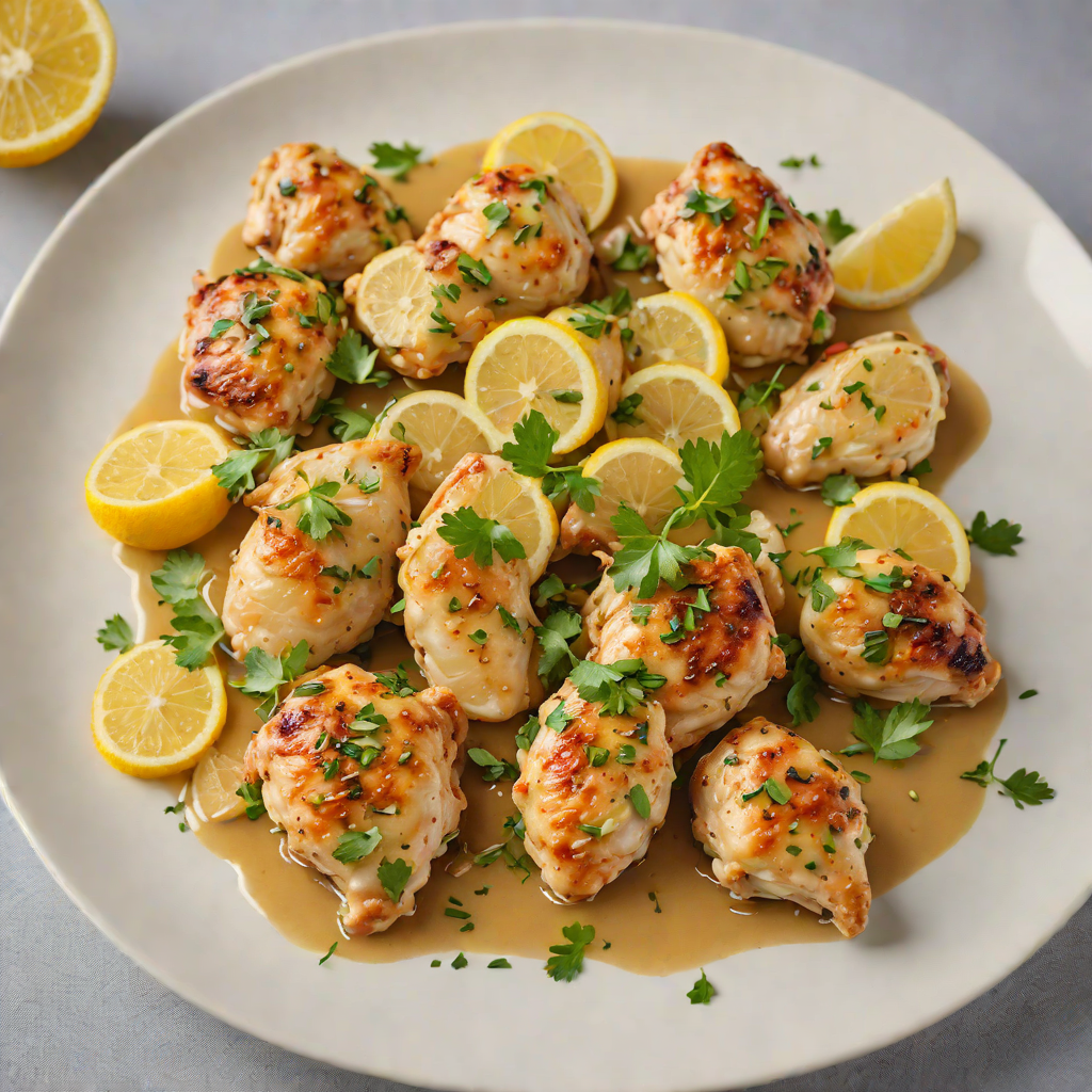 Sautéed Chicken with Garlic and Lemon Sauce