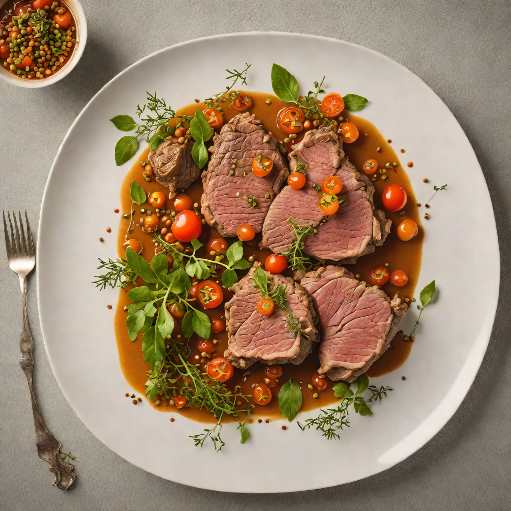 Slow-Cooked Lamb Shoulder with Wattleseed and Bush Tomato