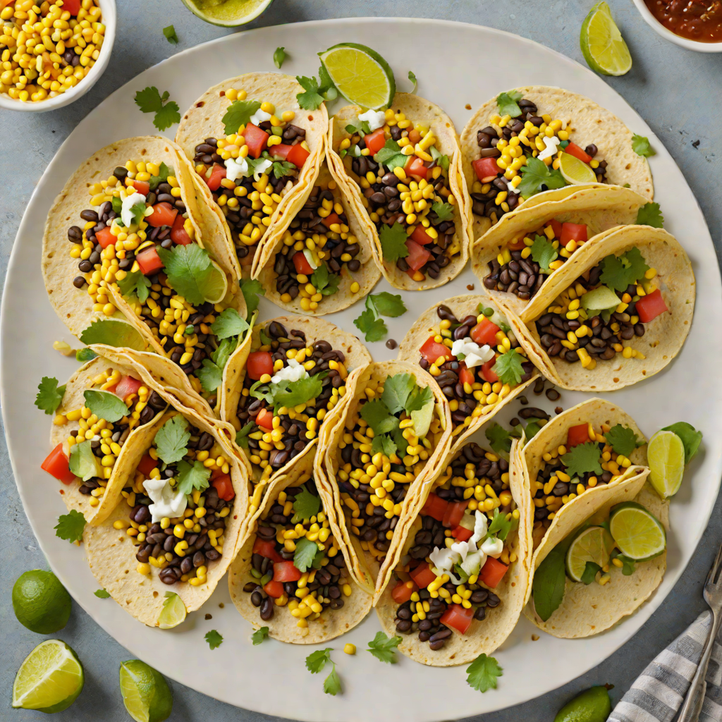 Hidden Fire Southwest Black Bean and Corn Tacos