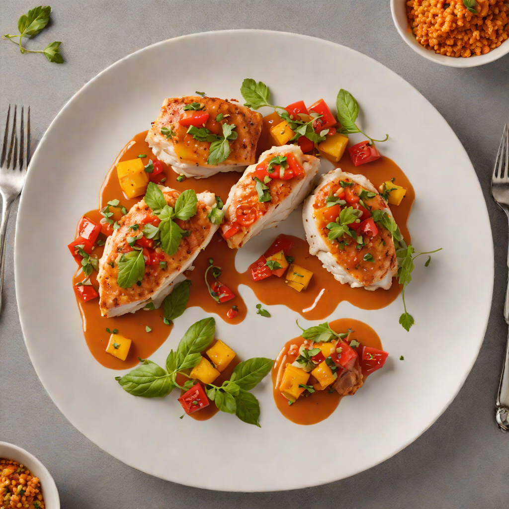 Pan-Seared Chicken with Charred Bell Pepper Romesco