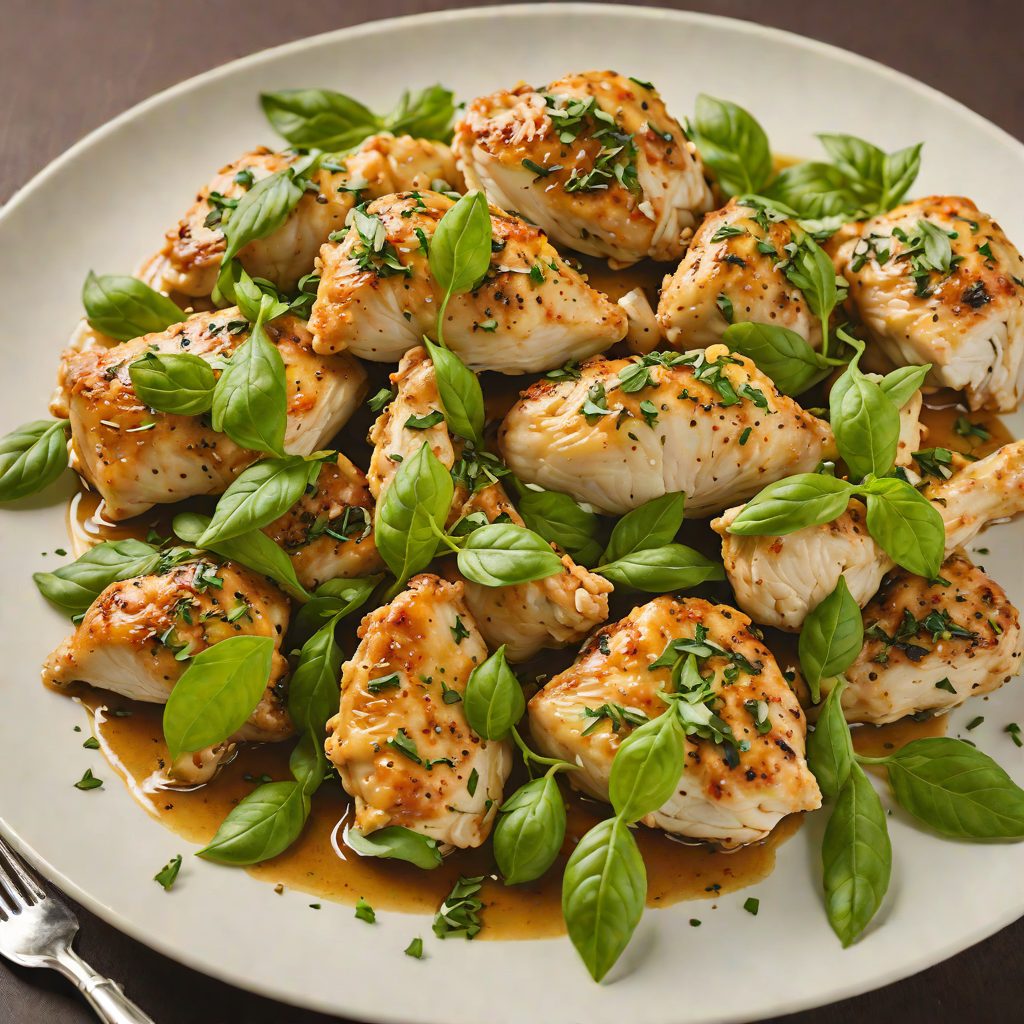 Sautéed Chicken with Garlic and Fresh Basil
