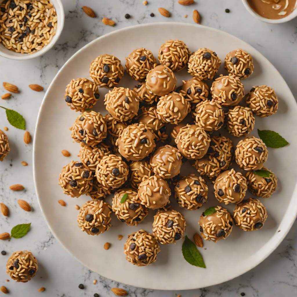 No-Bake Peanut Butter Energy Bites with Oats and Chia Seeds