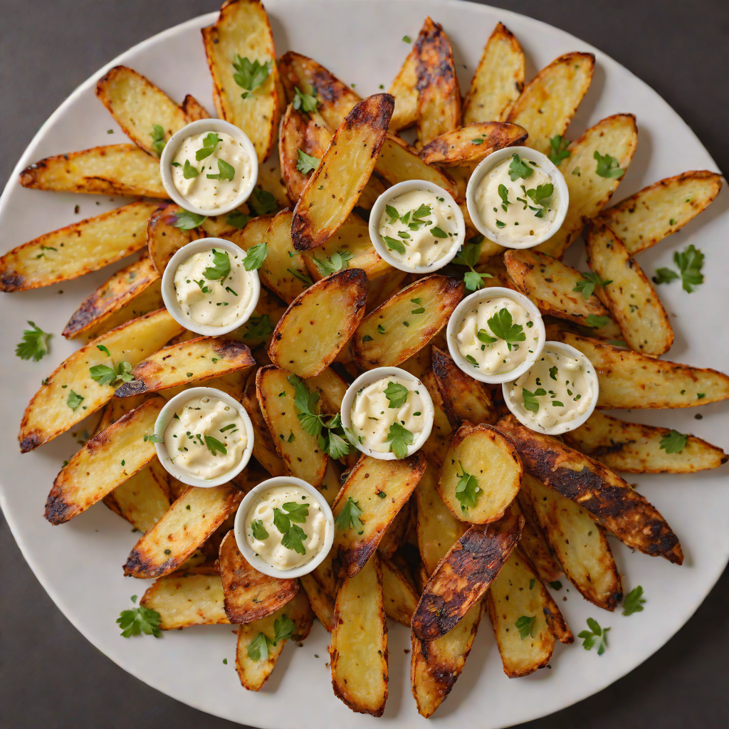 Poker Chips-Inspired Parmesan Garlic Roasted Potato Wedges