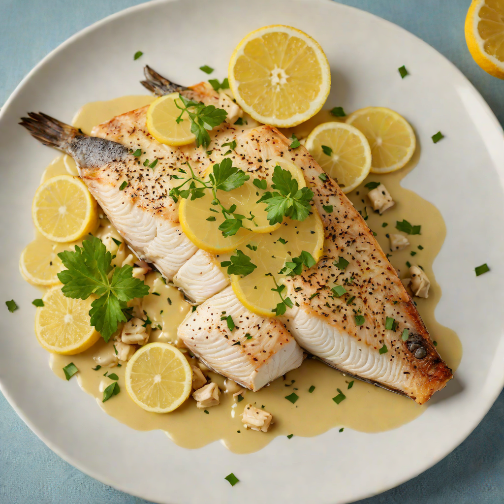 Pan-Seared Lake Michigan Whitefish with Lemon Butter Sauce