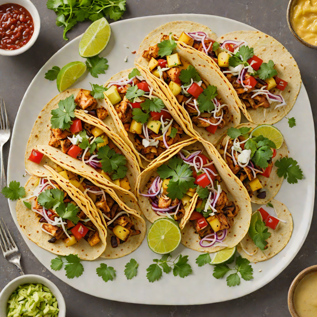 Charred Pineapple and Chipotle Chicken Tacos