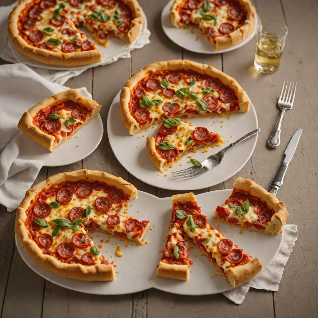 Chicago-Style Deep Dish Pepperoni Pizza
