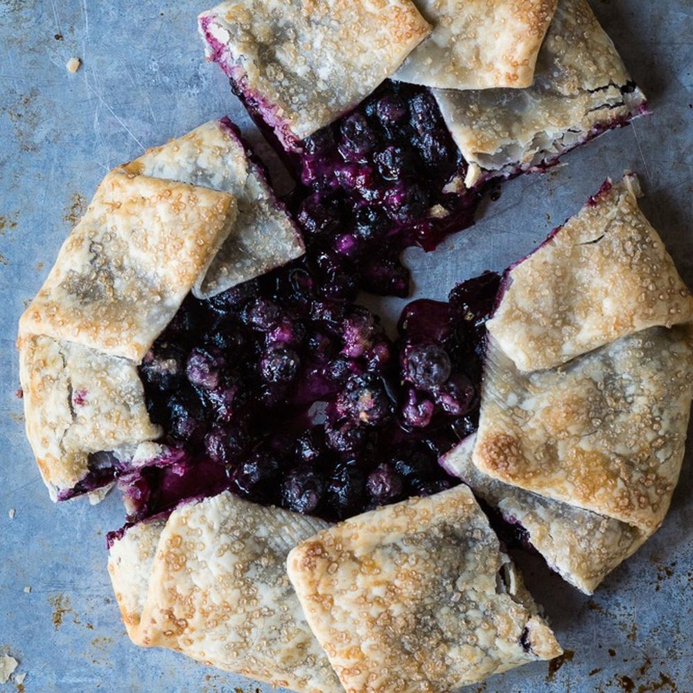 Bright Lemon Blueberry Galette