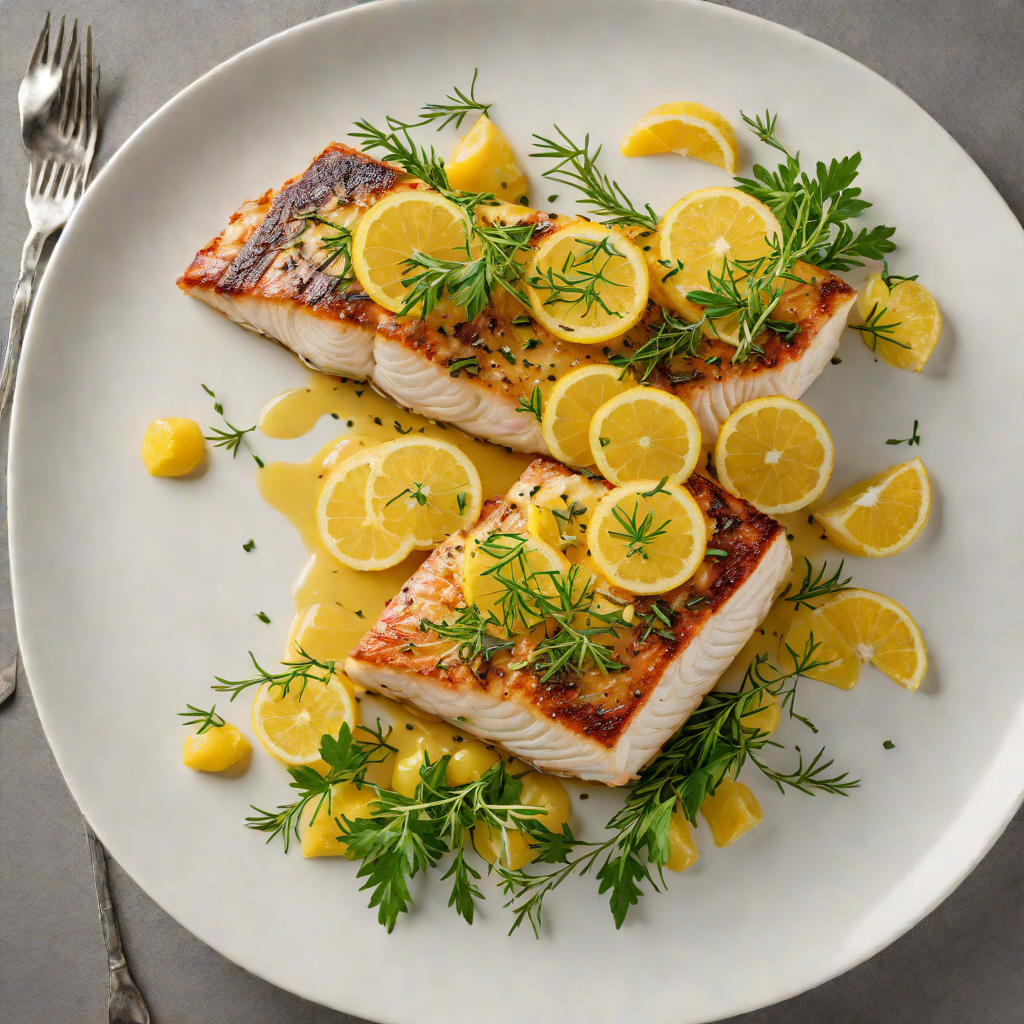Pan-Seared Antarctic Toothfish with Citrus Herb Butter