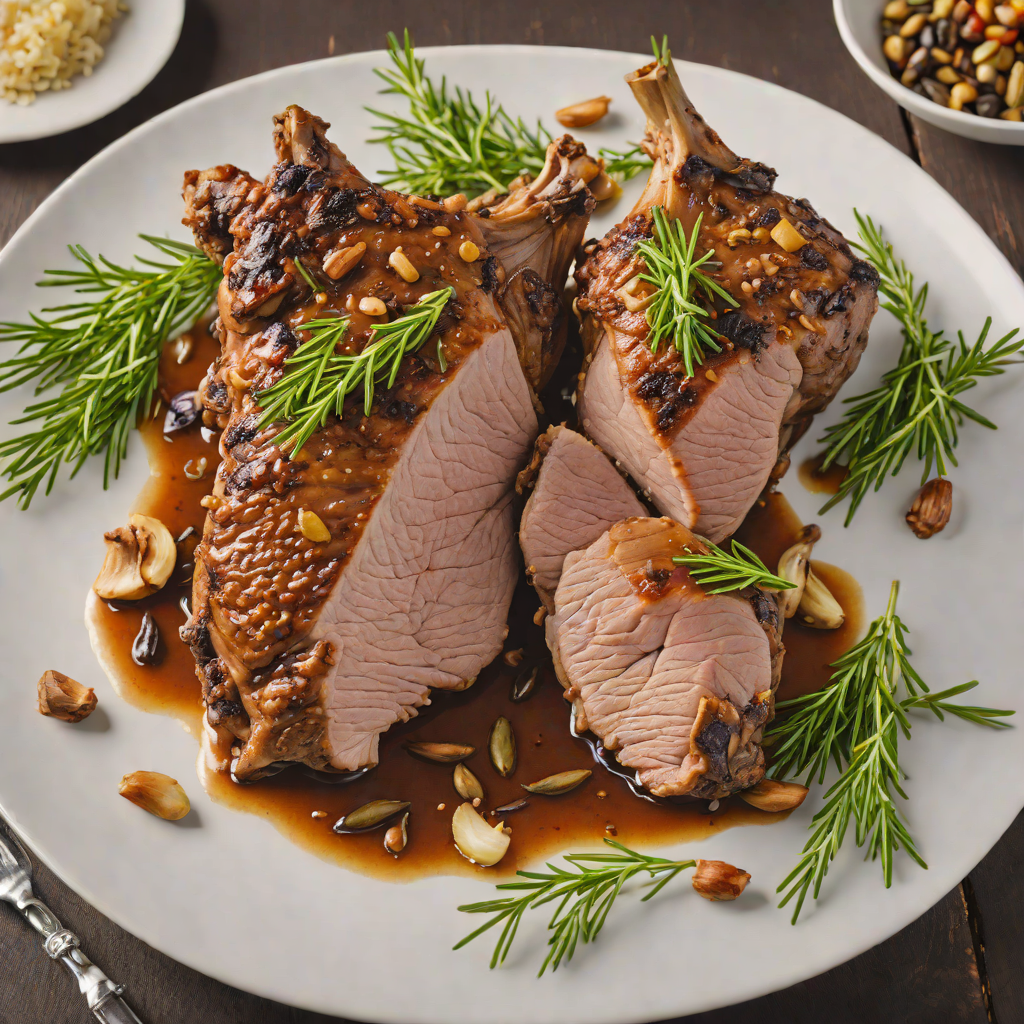 Slow-Roasted Antarctic Lamb Shoulder with Rosemary and Garlic