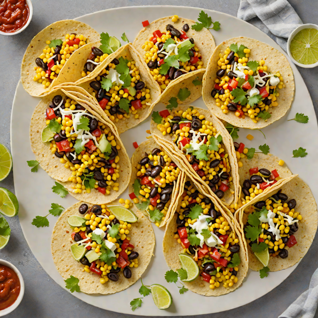 Chili-Spiced Black Bean and Corn Tacos