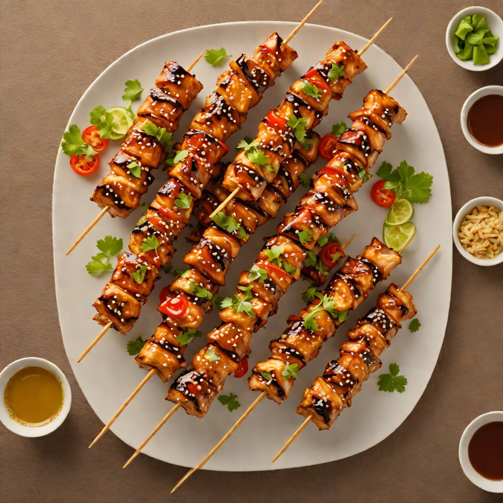 Japanese Steakhouse-Style Teriyaki Chicken Skewers