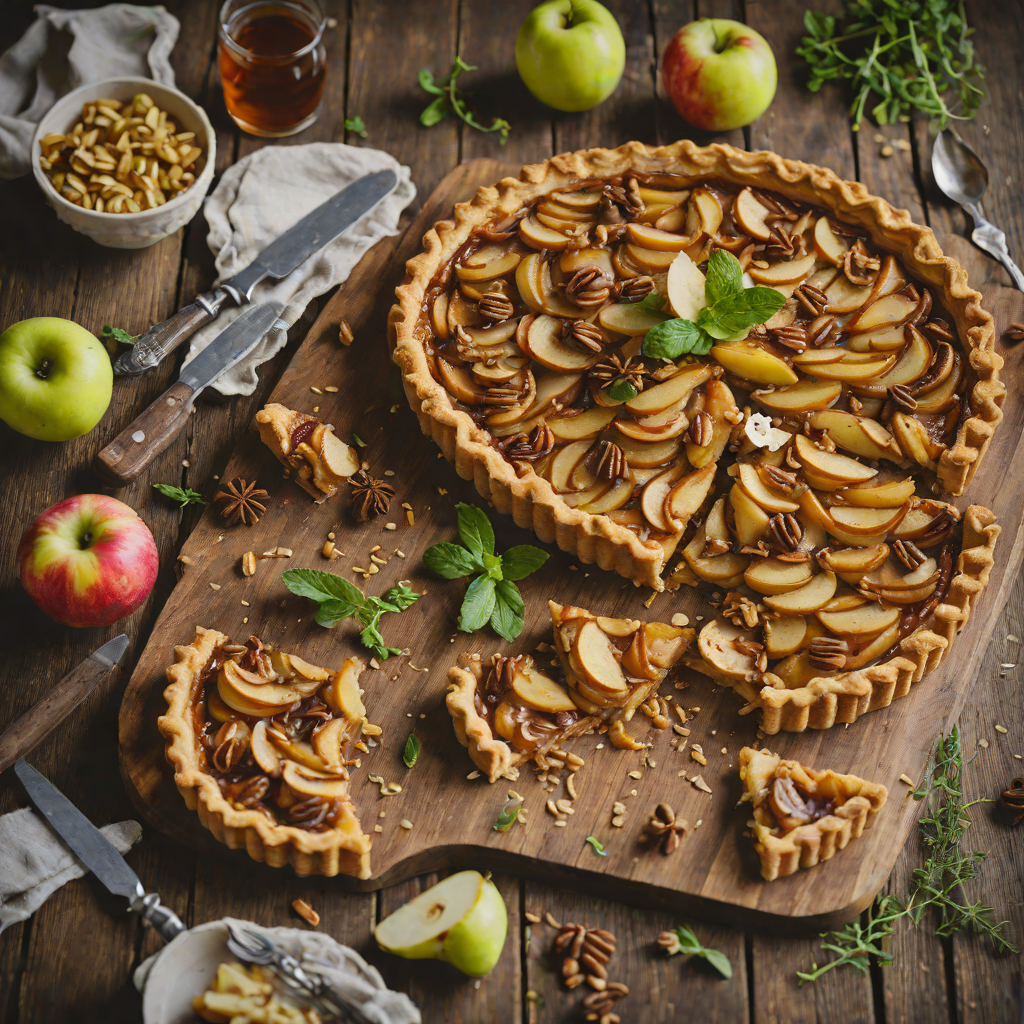 Medieval Exeter Honey and Spiced Apple Tart