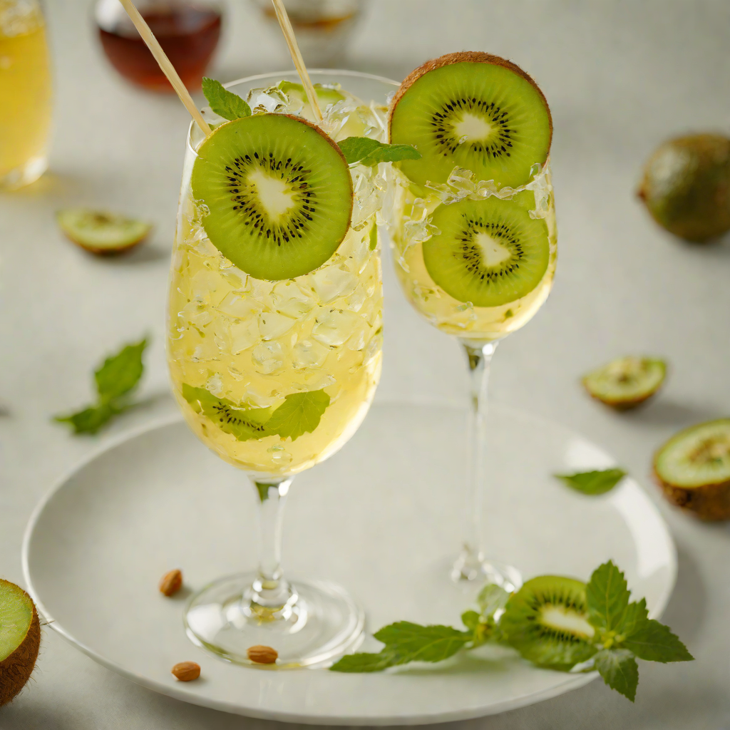 Shaken Kiwi Honey Citrus Spritz
