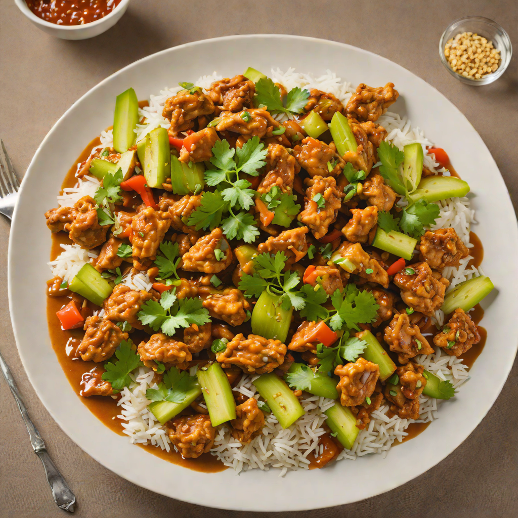 Stir-Fried Chicken Curry with Celery and Garlic