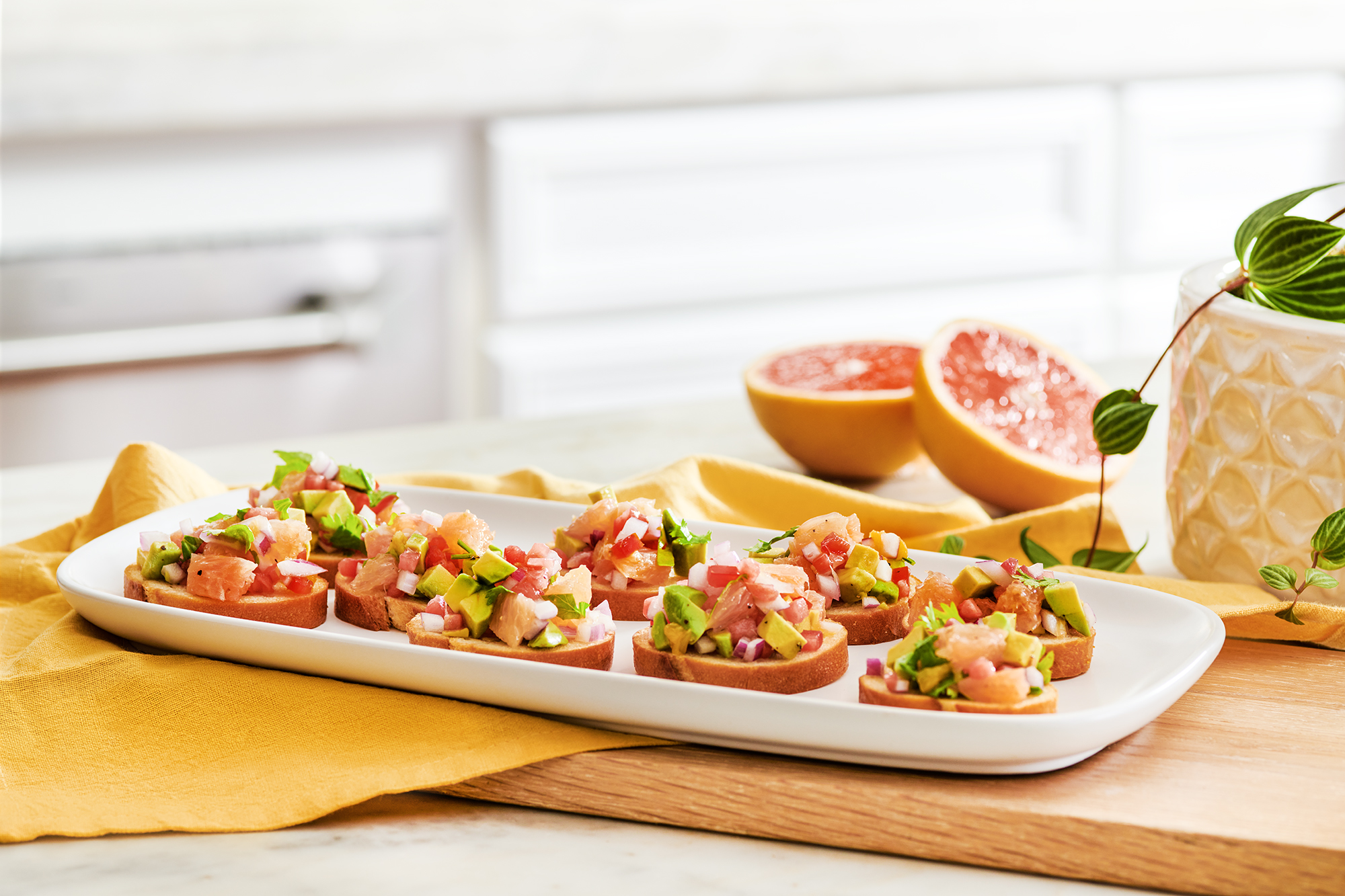 Aperol-Infused Citrus Bruschetta