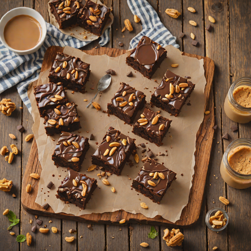 Fudgy Chocolate Peanut Butter Brownies