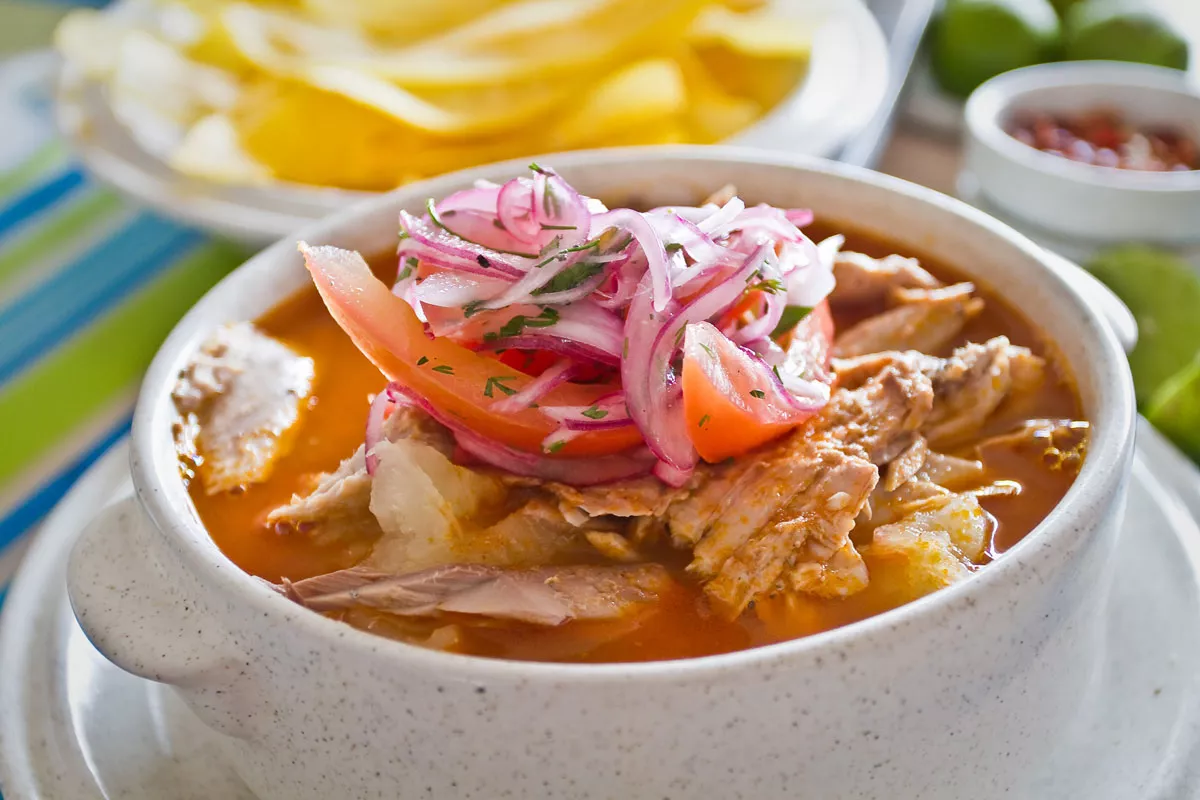 Ecuadorian Fish Encebollado Stew with Yuca