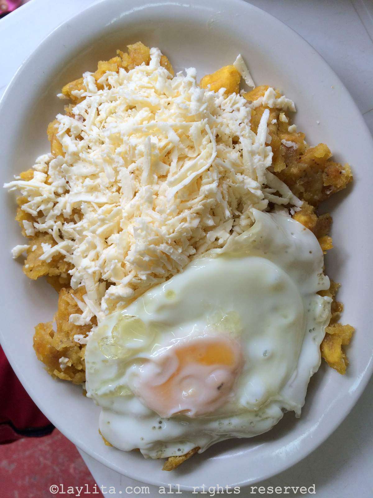 Tigrillo Ecuadorian Green Plantain Mash with Cheese and Eggs