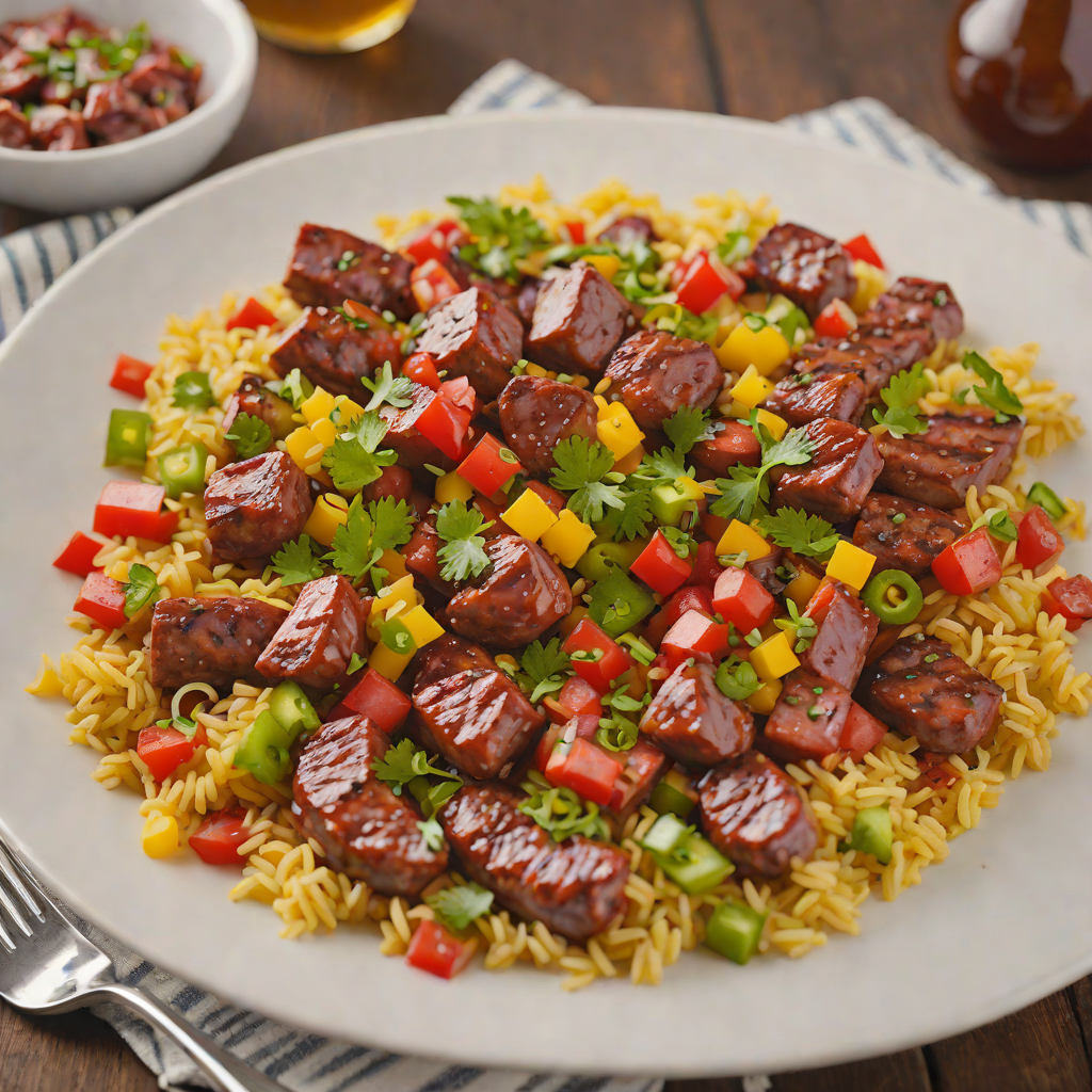Chipotle-Smoked Sausage and Pepper Skillet