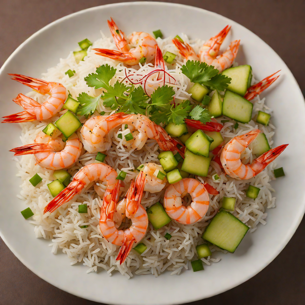 Sushi Bar Style Shrimp and Snow Tuna Rice Bowl