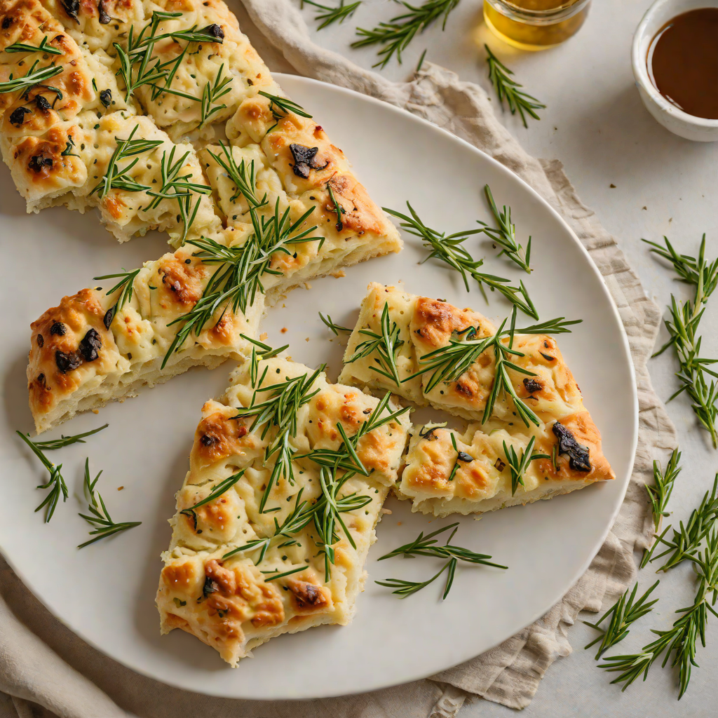 No-Knead Twitch Streamer’s Quick Focaccia with Rosemary