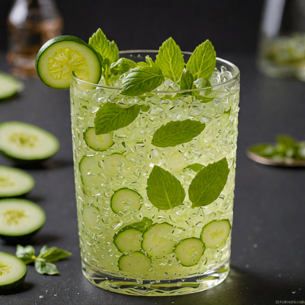 Basil-Cucumber Gin Fizz