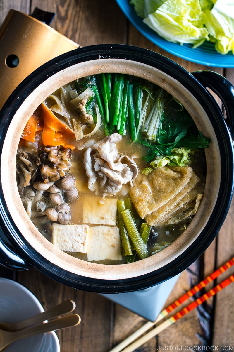 Kanazawa Kaga Vegetable Hot Pot with Miso Broth