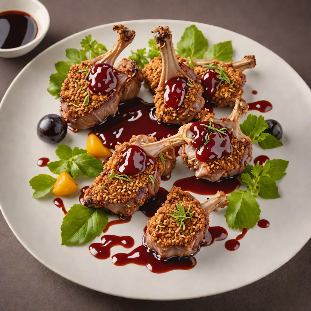 Macadamia-Crusted Lamb Chops with Davidson Plum Reduction