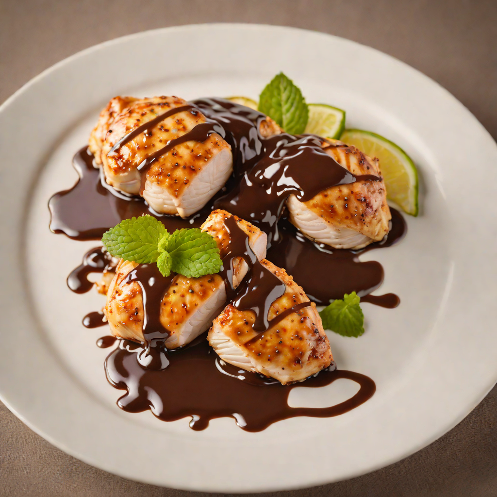Pan-Seared Chicken with Tangy Chocolate Sauce