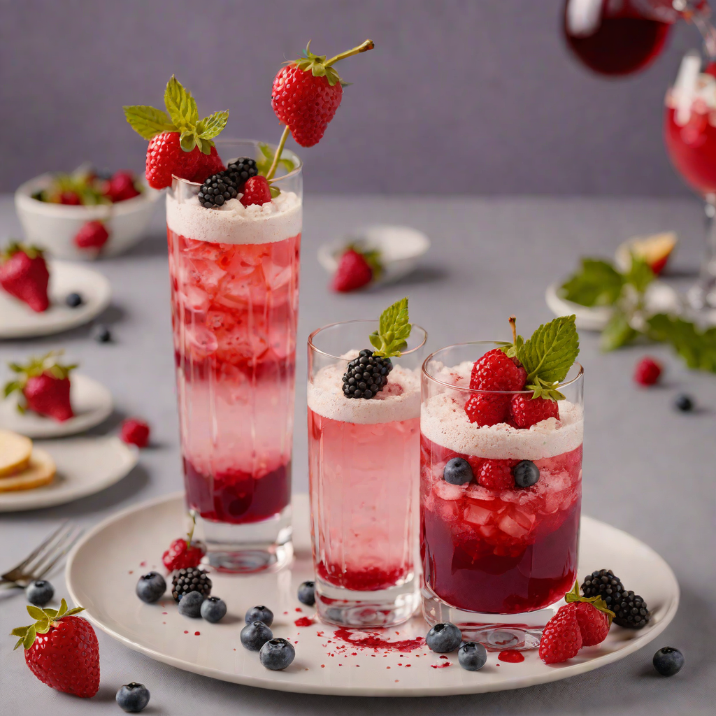 Layered Wicked Berry Fizz