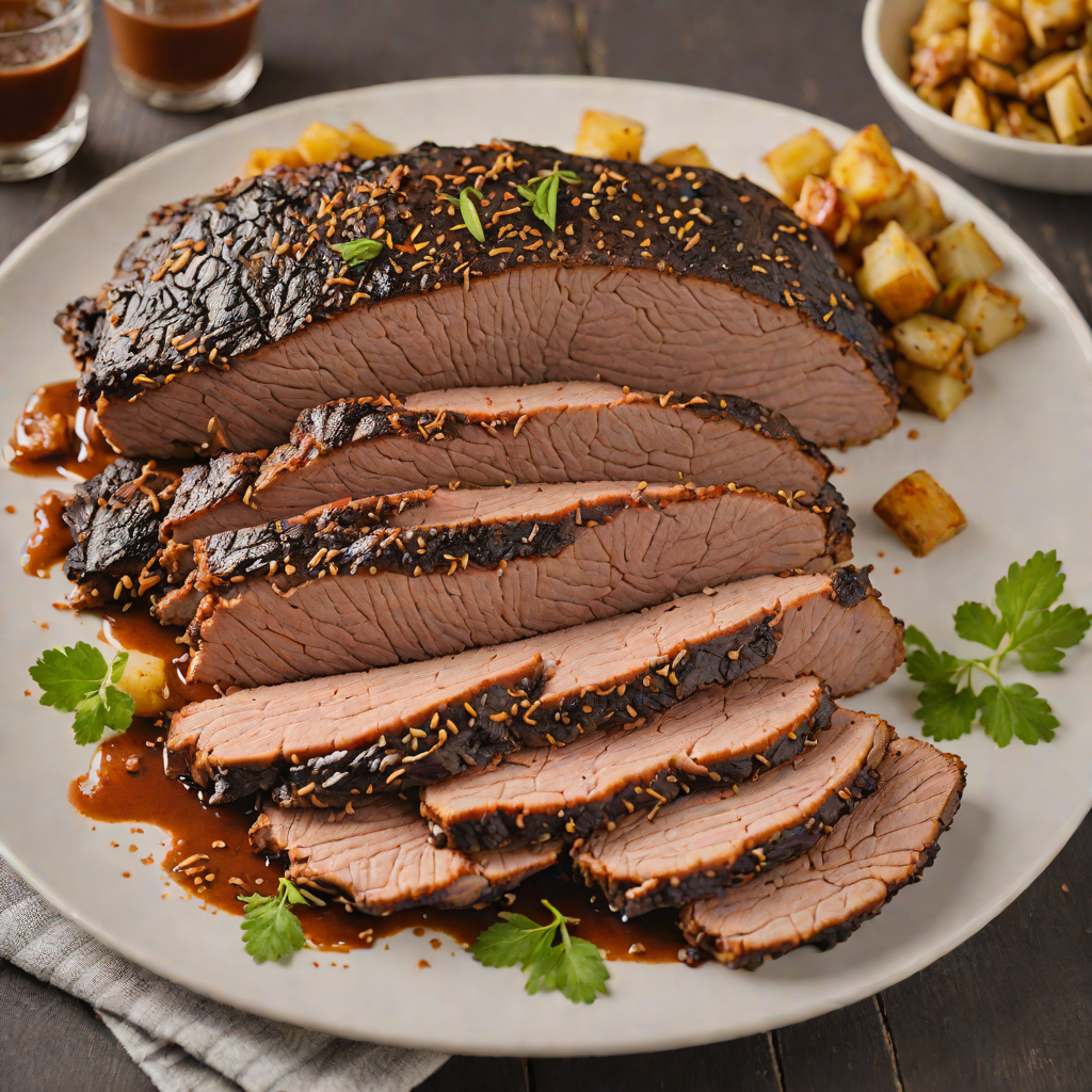 Slow-Smoked Hickory Brisket with Texas-Style Dry Rub