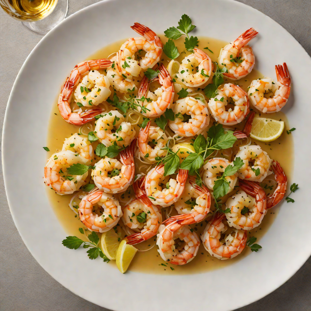 Sautéed Shrimp with Garlic Butter and White Wine