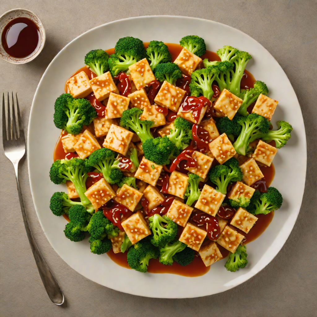 Stir-Fried Tofu with Broccoli and Sweet Chili Sauce