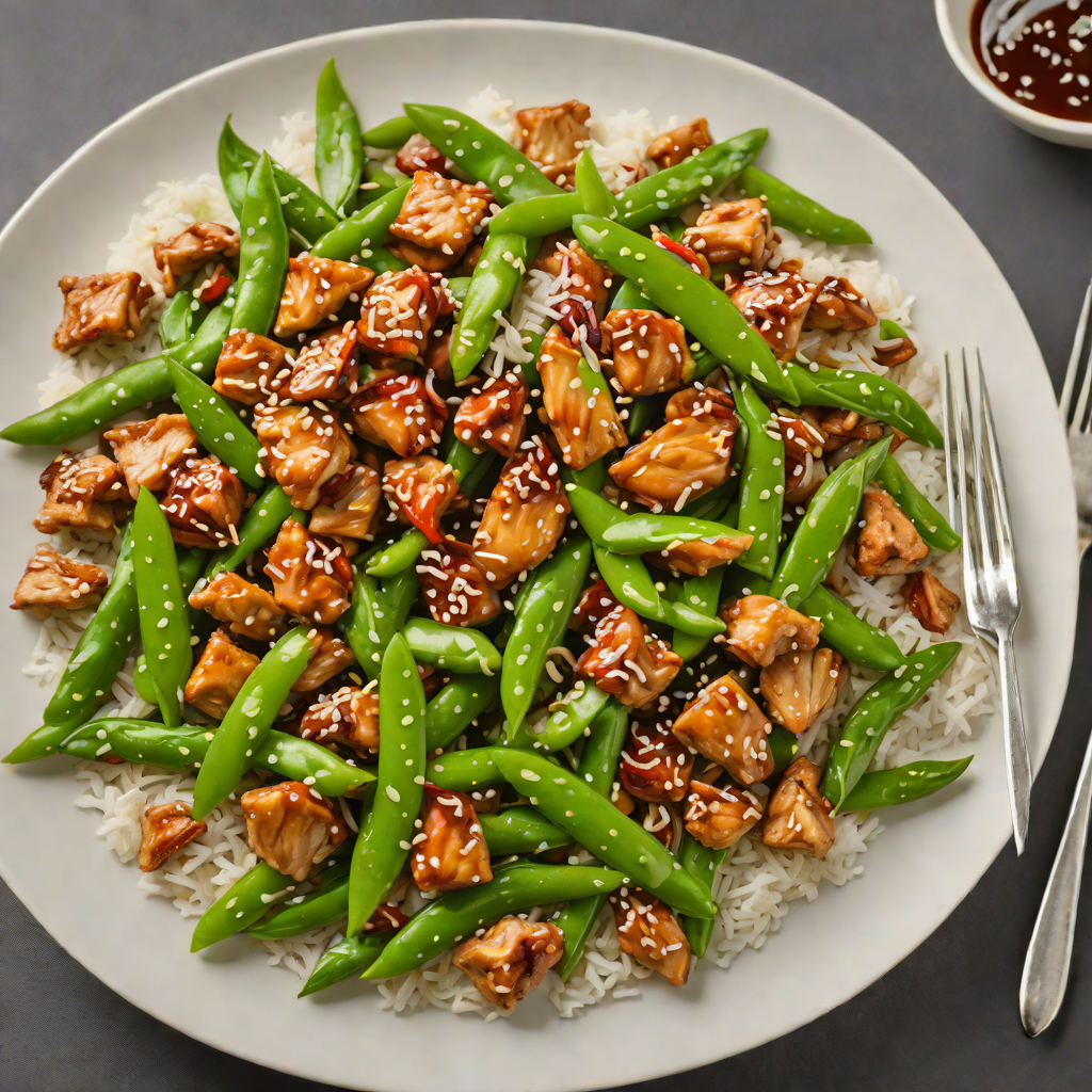 Spicy Chicken Teriyaki Stir Fry with Snow Peas