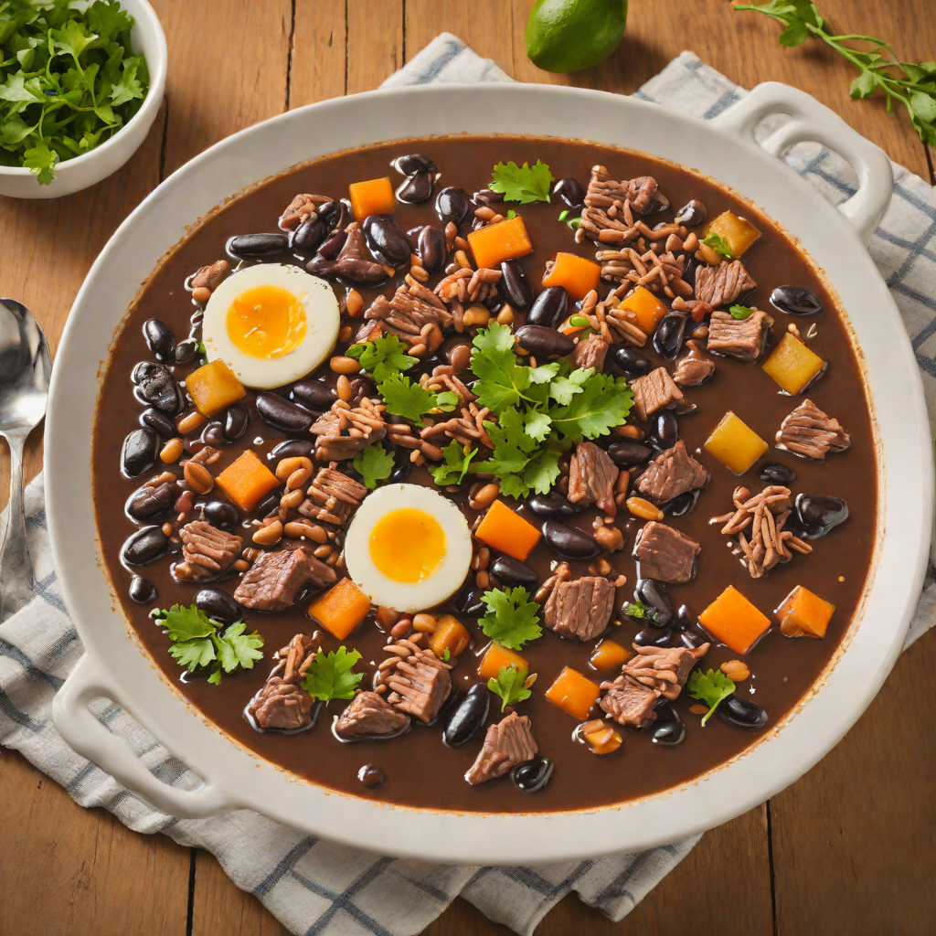 Slow-Simmered Black Bean Feijoada with Pork and Beef