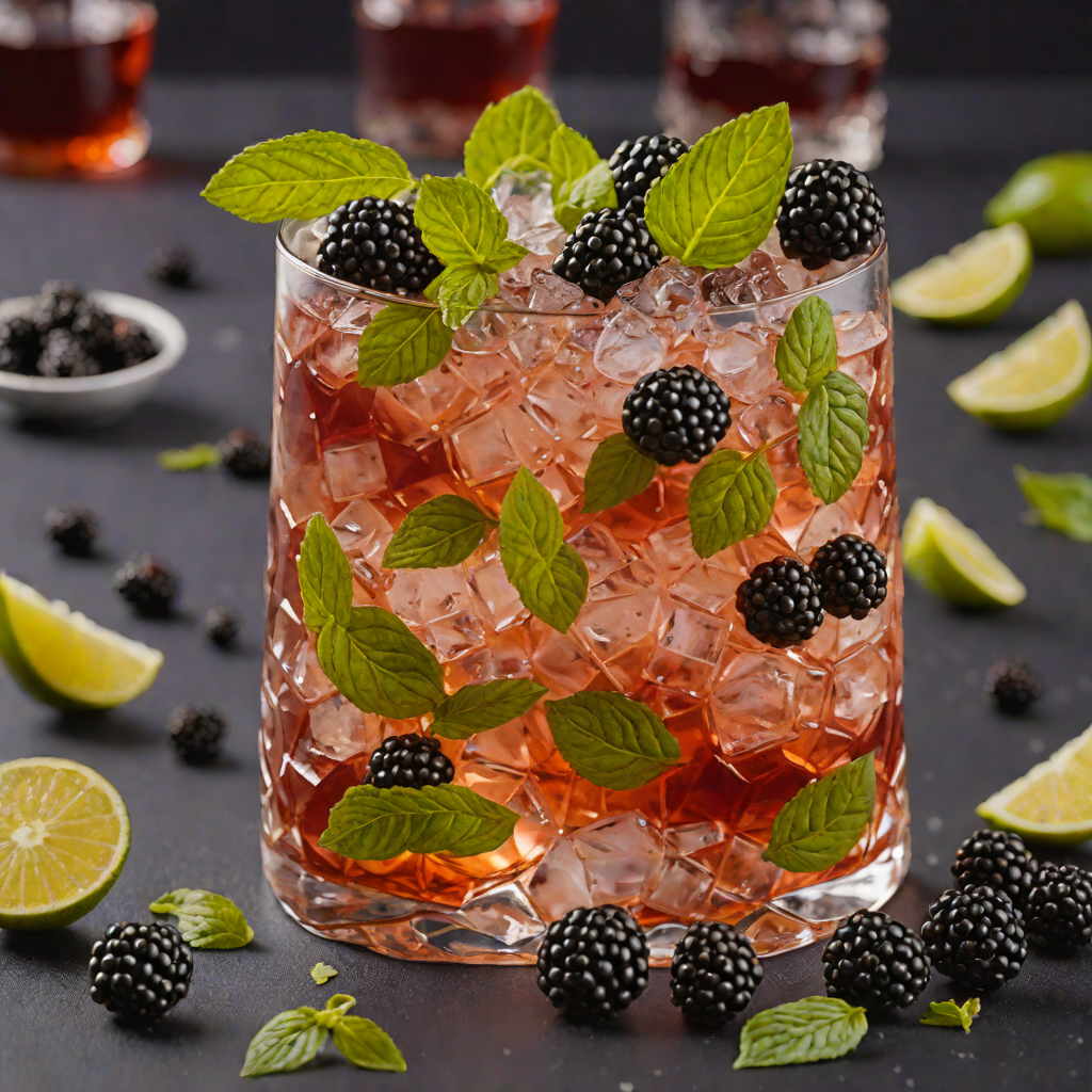 Blackberry-Basil Whiskey Smash
