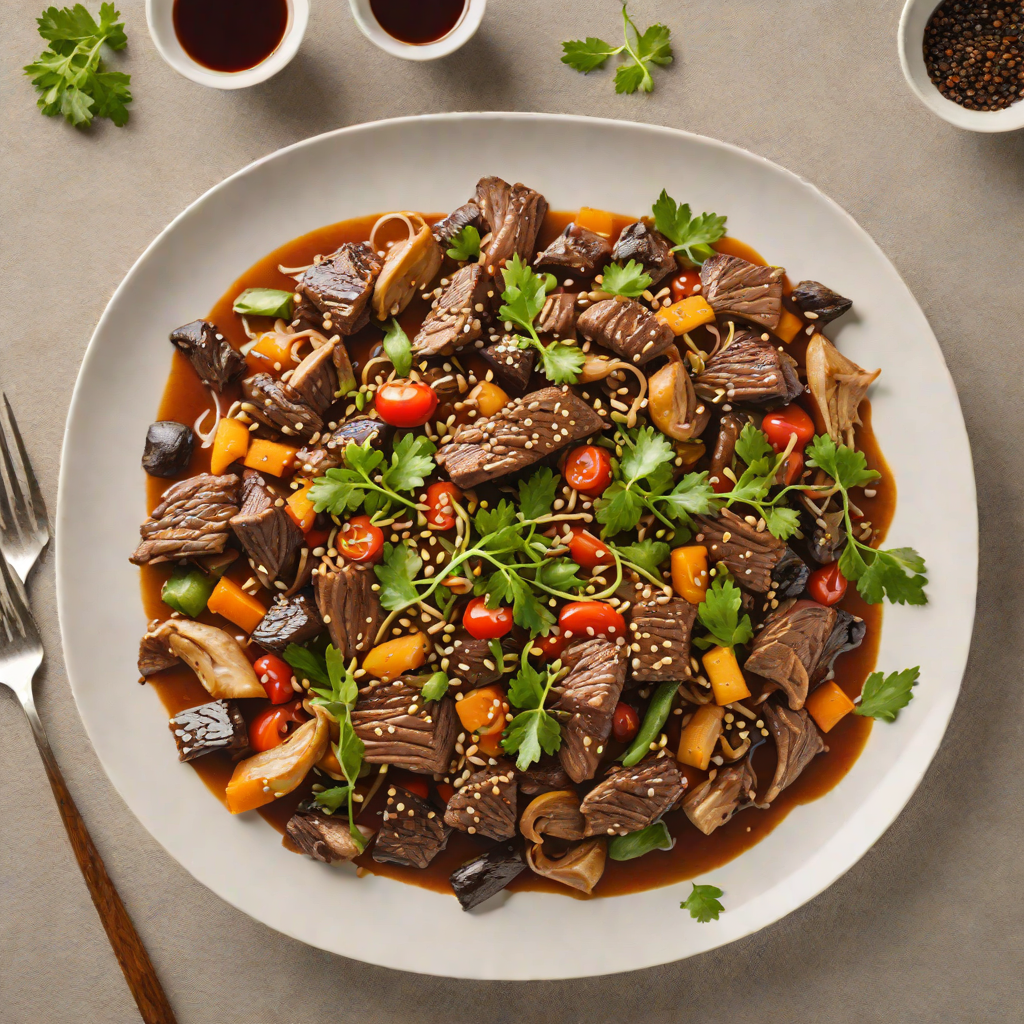 Kangaroo Stir-Fry with Wattleseed and Tamarind Glaze