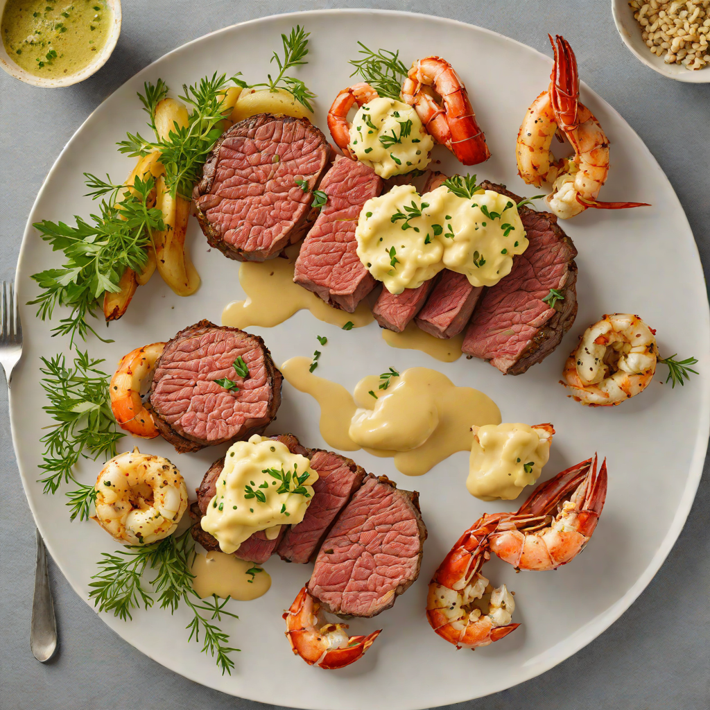 Steak and Lobster Surf & Turf with Garlic Herb Butter