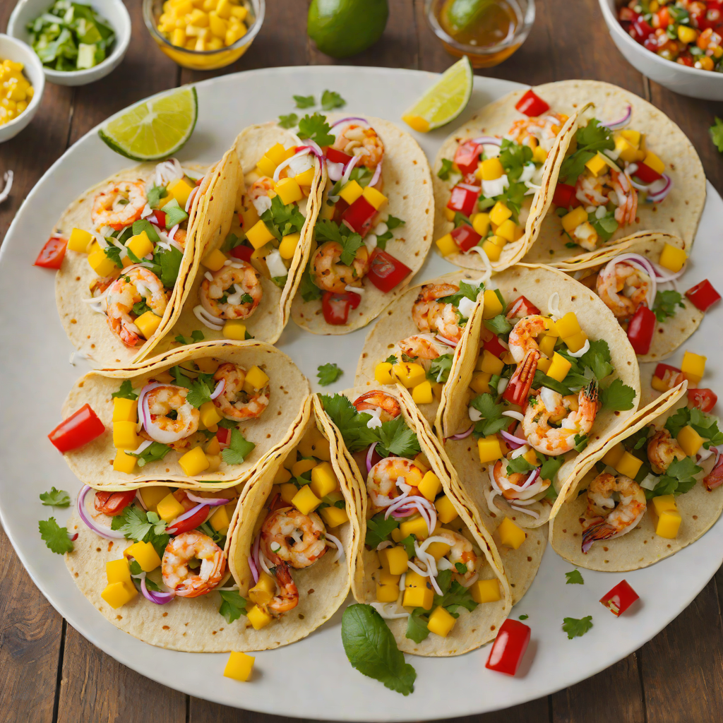 Chargrilled Shrimp Tacos with Spicy Mango Salsa
