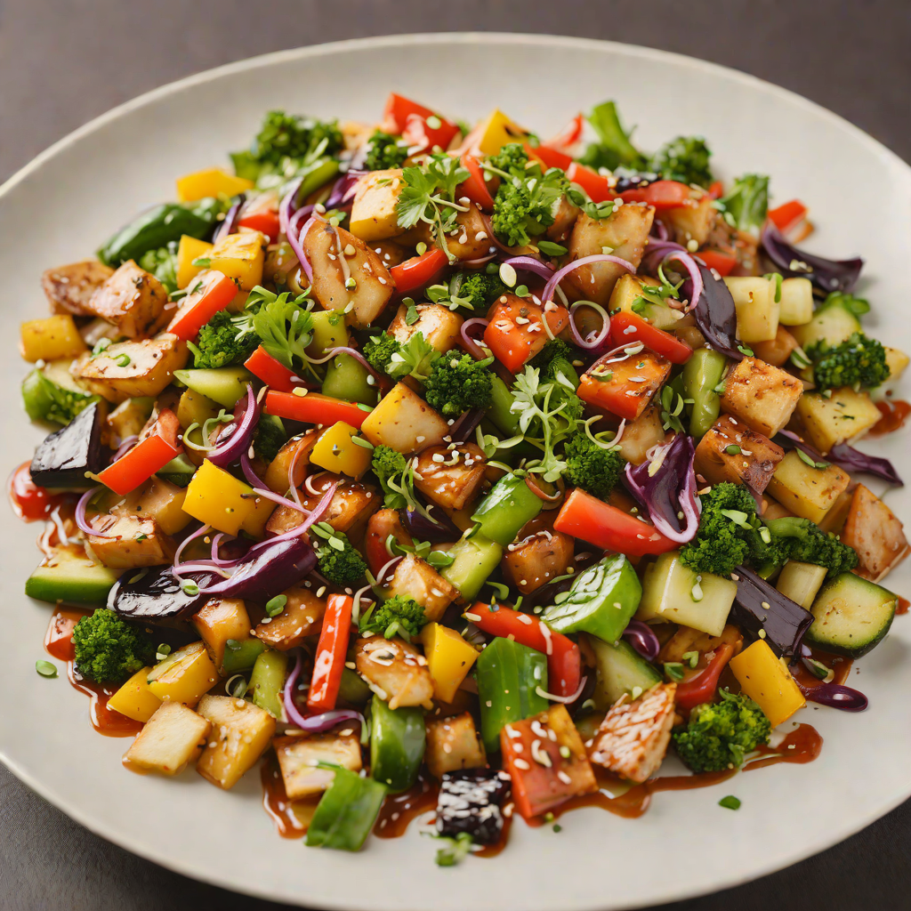 Stir-Fried Regional Vegetable Medley with Ginger Soy Glaze