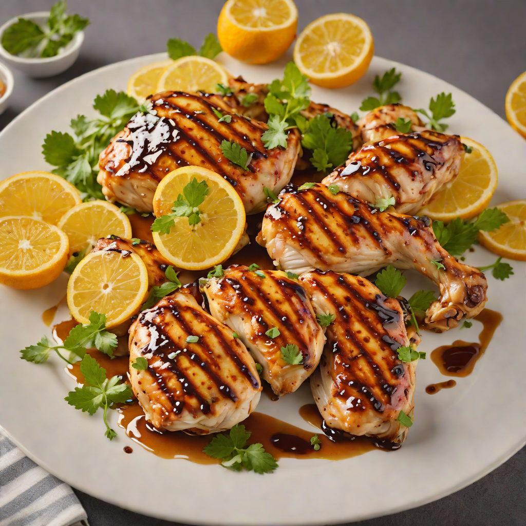 Grilled Citrus-Marinated Chicken with Texas Honey Glaze