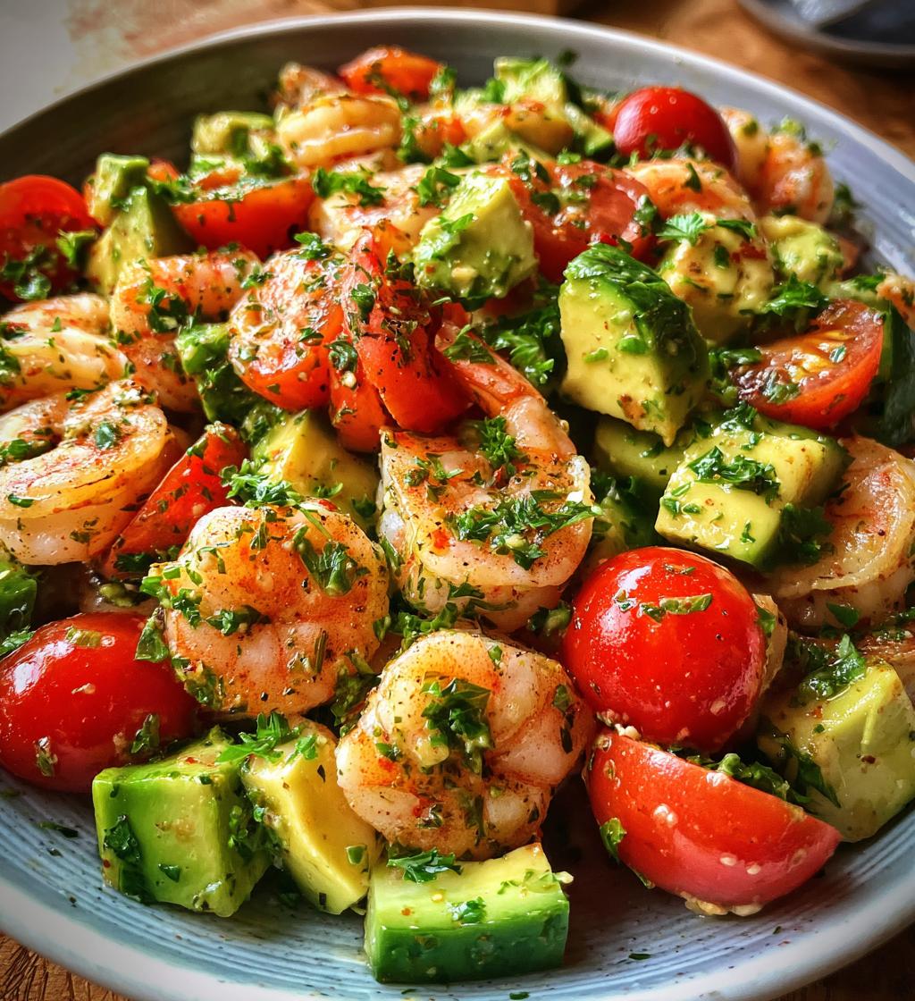 Shrimp & Avocado Salad with Lemon Vinaigrette