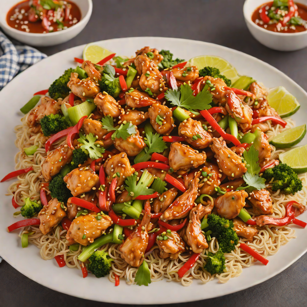 Interactive Game-Inspired Spicy Sriracha Chicken Stir Fry