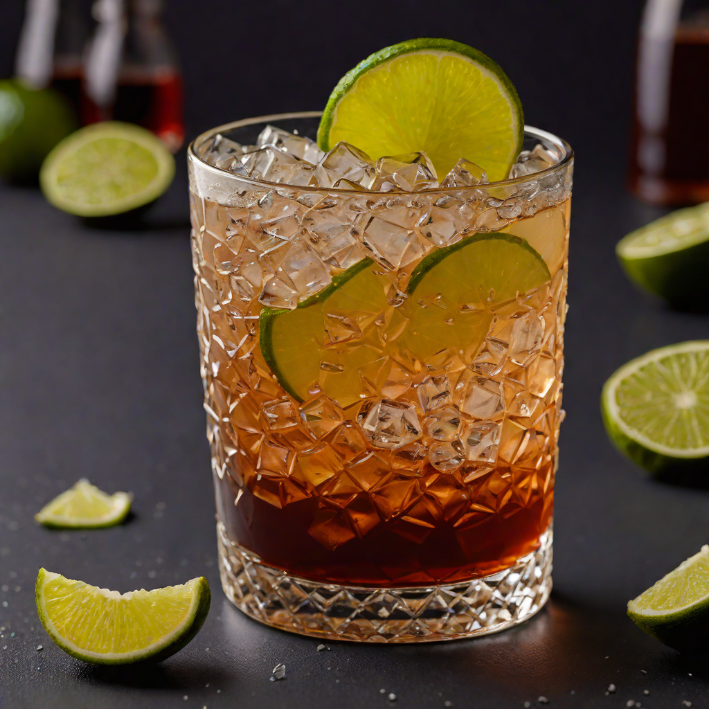 Smoky Spiced Navy Grog with Fresh Lime