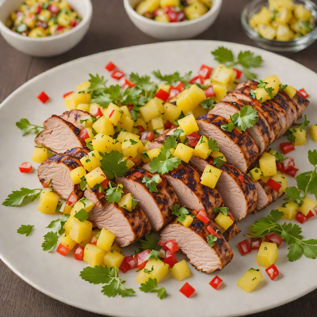 Taco-Seasoned Grilled Pork Tenderloin with Pineapple Salsa