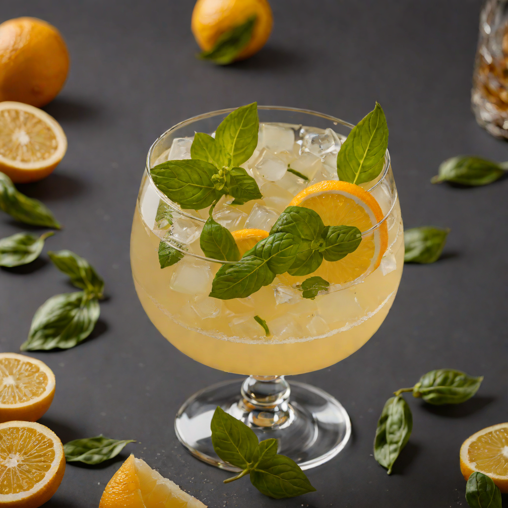 Citrus-Basil Mezcal Sour