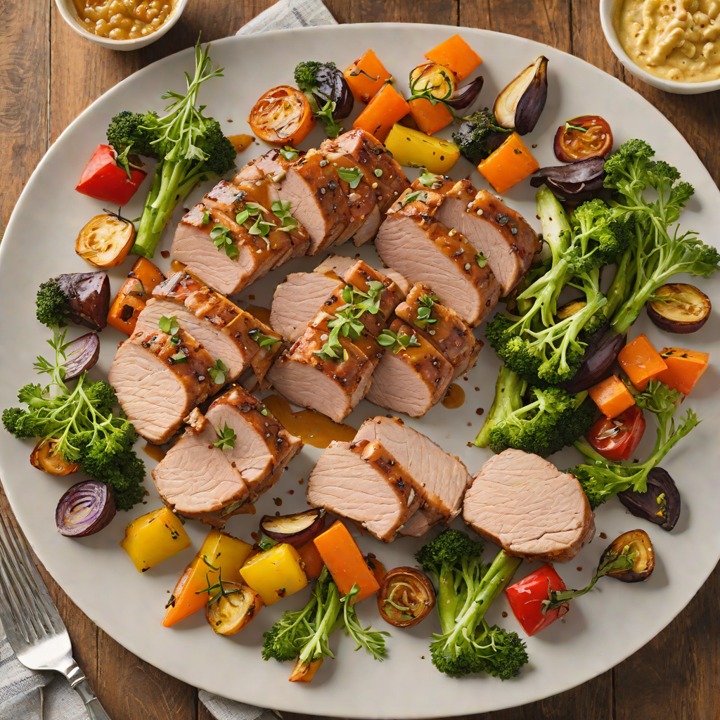 Sheet Pan Honey-Mustard Glazed Pork Tenderloin with Roasted Vegetables